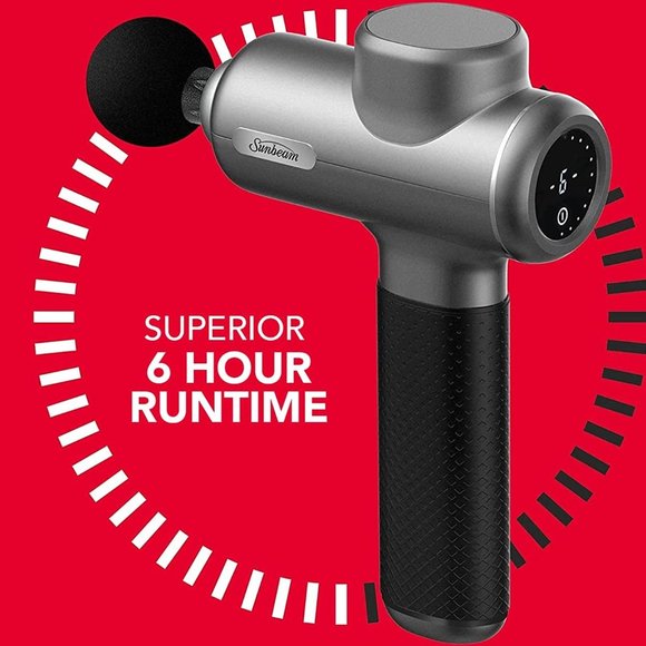 Powerful Massage Gun Gift set with 4 attachments by Sunbeam - Picture 4 of 15